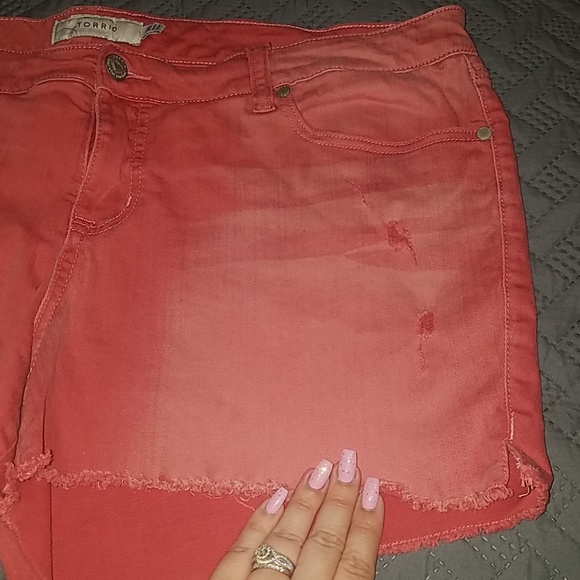 Torrid Red Denim Jeans - Picture 6 of 8